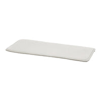 White, rectangular cushion with a smooth texture, perfect for enhancing any decor with its minimalist design.