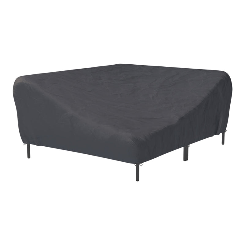 Black mattress cover with a smooth texture, designed to protect and enhance bedroom decor. 