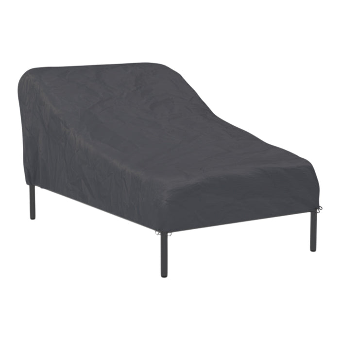 Black fitted sofa cover with a smooth texture and sleek design for modern furniture protection.