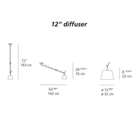 Tolomeo Off-Center Suspension Light w/ Shade