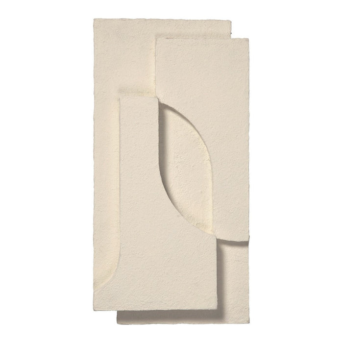 Beige textured fabric with curved and geometric patterns, perfect for modern decor.