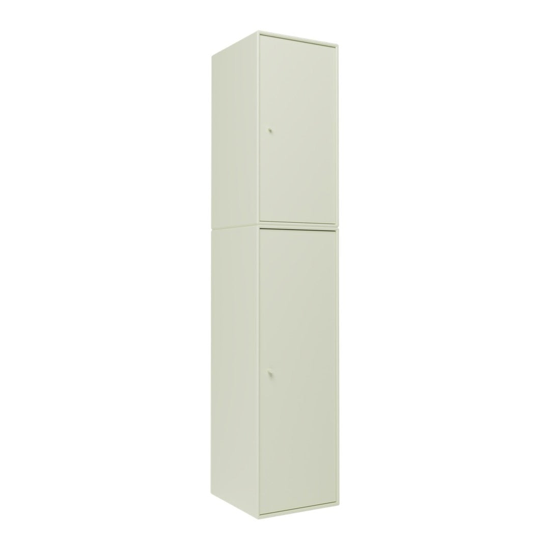 Light gray tall cabinet with a smooth, minimalistic finish and no visible patterns. Perfect for modern storage solutions.