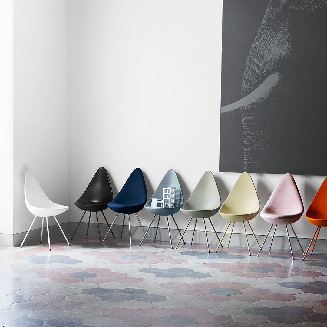 Fritz Hansen Drop Dining Chair in Black