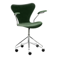 Series 7 Swivel Armchair 3217 - Fully Upholstered, Velvet