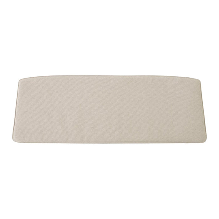 Beige, textured mat with a smooth surface, perfect for enhancing any room's aesthetic.
