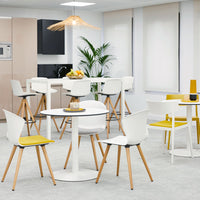 Whass Side Chair - Wood Base - Padded Seat