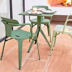 N Pedestal Cafe Table - Outdoor