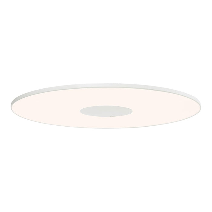 White circular ceiling light with a sleek design and smooth, minimalist surface. Ideal for modern interiors.