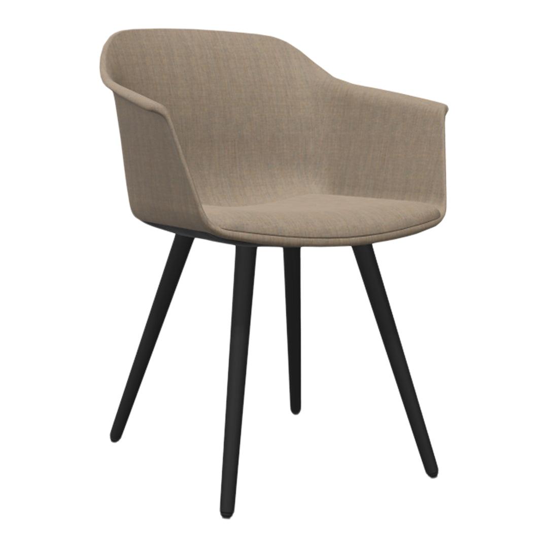 Noom Series 60 Armchair - Wood Legs - Upholstered Shell