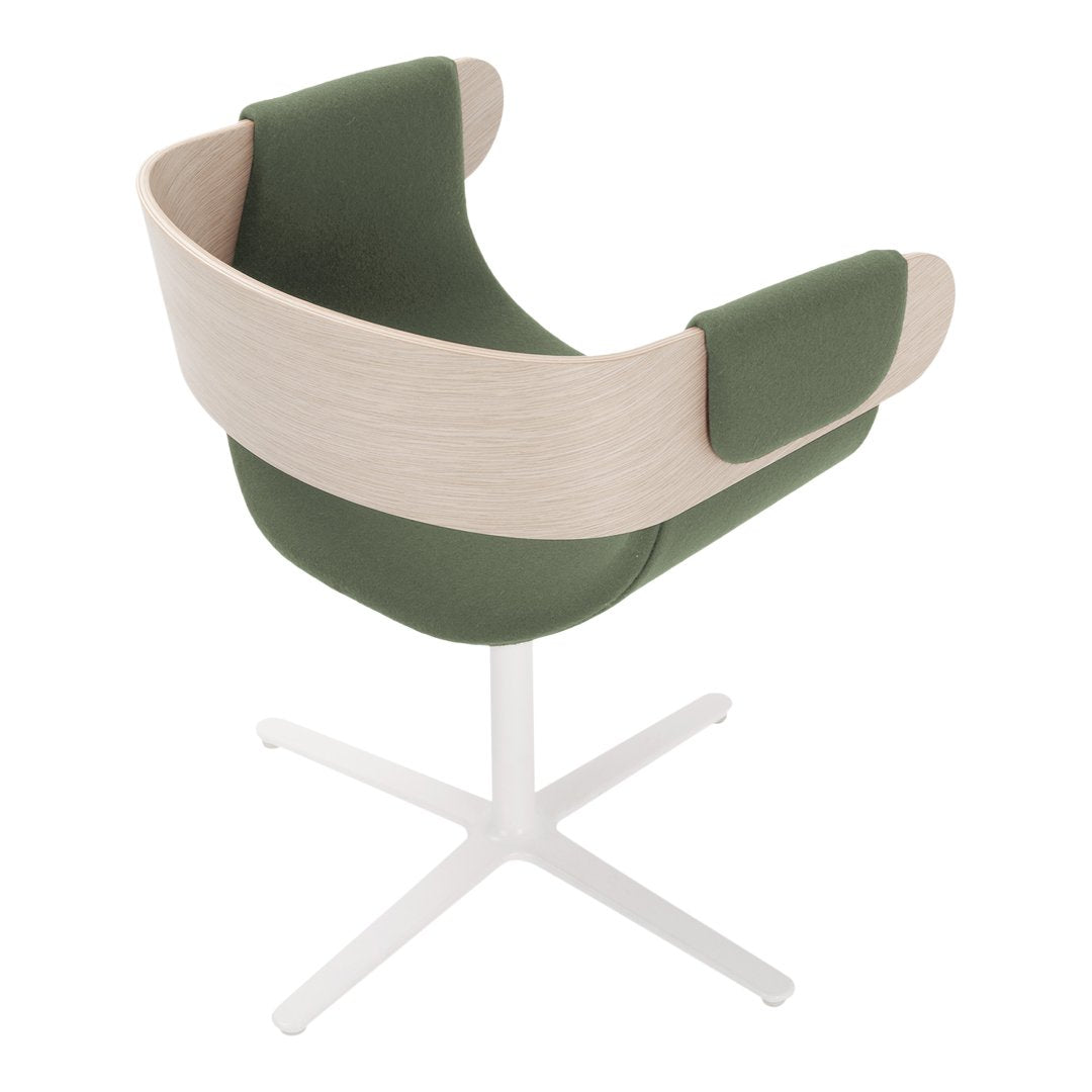 Kay Armchair w/ Cross Swivel Base