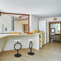 Totem Bar Stool - Upholstered Seat