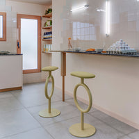 Totem Bar Stool - Upholstered Seat