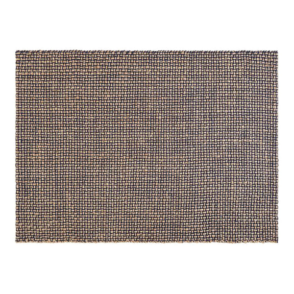 Textured brown and beige rectangular rug with a woven pattern, perfect for adding warmth to any space.