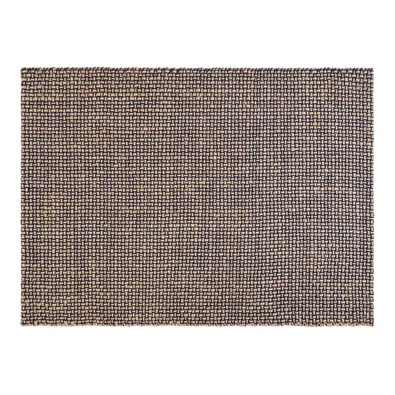 Textured brown and beige rectangular rug with a woven pattern, perfect for adding warmth to any space.
