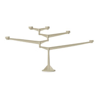 Beige tree-shaped display stand with multiple branches, featuring a smooth, minimalist design.