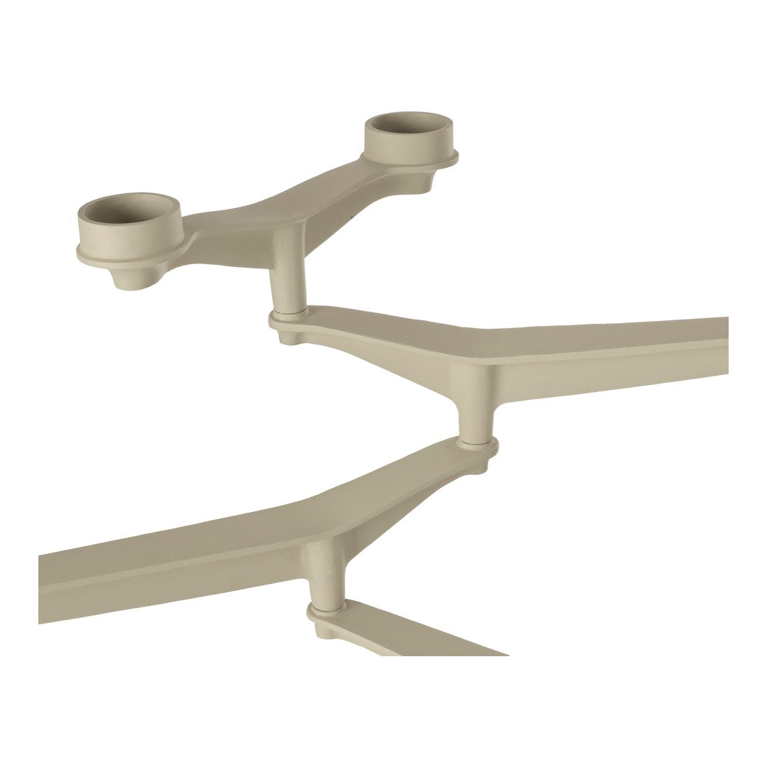 Light beige multi-bracket design showcasing smooth lines and minimalistic patterns. Perfect for modern décor.