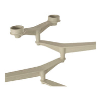 Light beige multi-bracket design showcasing smooth lines and minimalistic patterns. Perfect for modern décor.