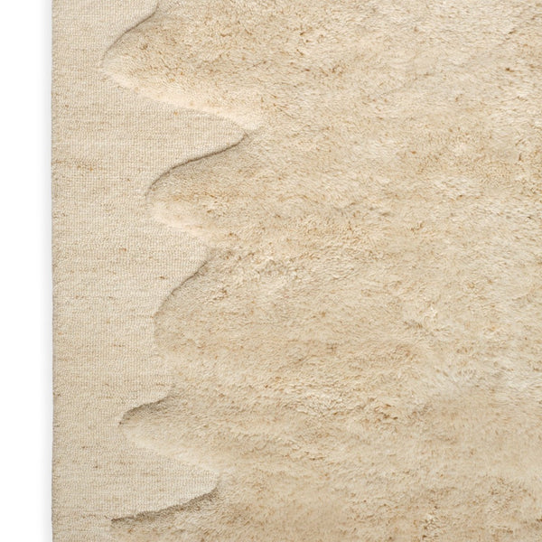 Beige textured surface with subtle wave patterns, perfect for adding warmth and elegance to any space.