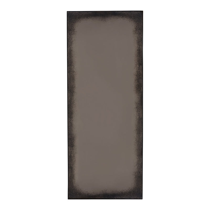 Gray rectangular wall decor with a distressed black border. Ideal for modern and minimalist interiors.