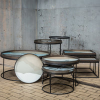 Round Tray Coffee Table Set