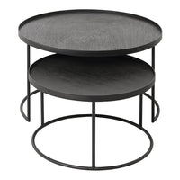 Round Tray Coffee Table Set