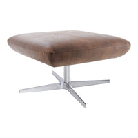 X Pouf w/ 4-Star Base - Upholstered