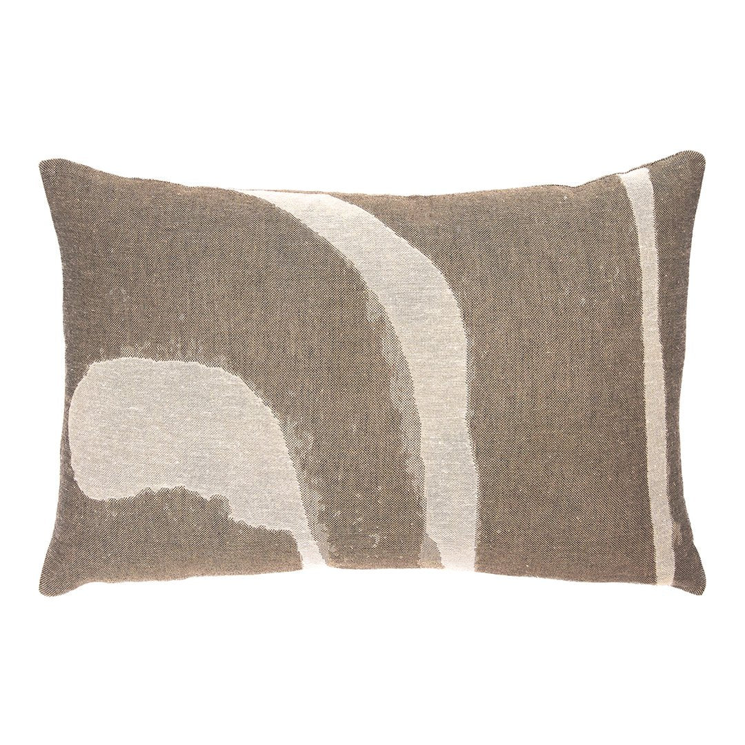 Refined Layers Abstract Detail Rectangle Lumbar Cushion