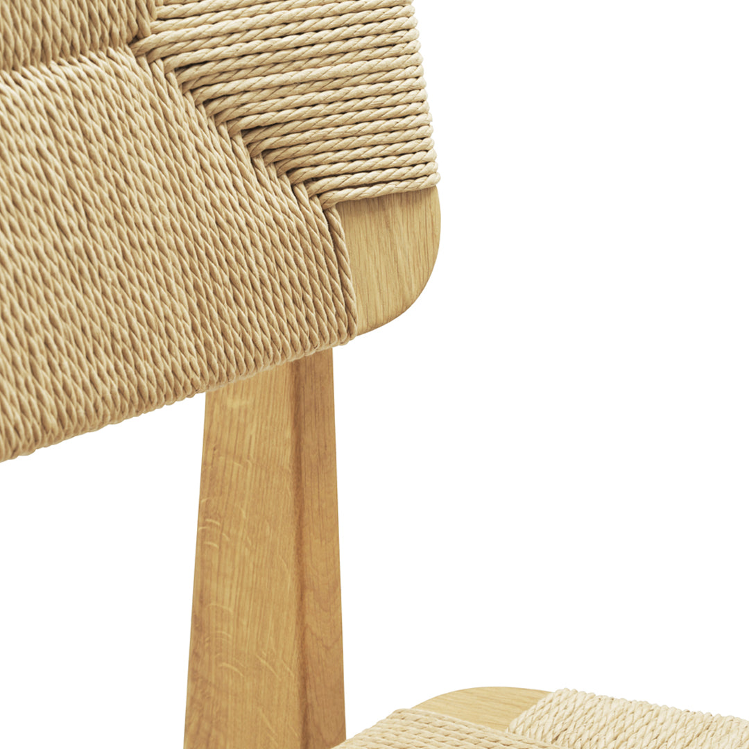 C-Chair Dining Chair - Unupholstered, Paper Cord