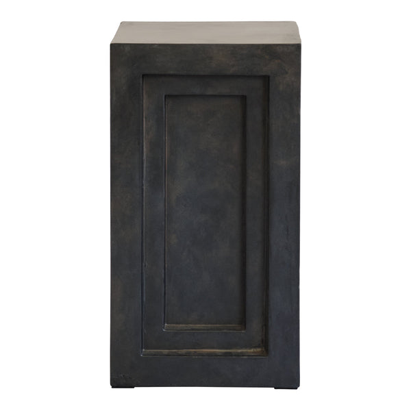 Black and bronze finish decor piece with a smooth, rectangular design and subtle multi-toned texture.