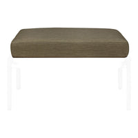 Brown woven cushion with textured pattern on a transparent frame. Perfect for stylish seating.