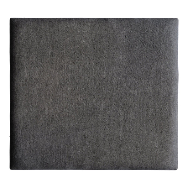 "Solid dark gray leather texture, featuring a smooth, matte finish with subtle variations."