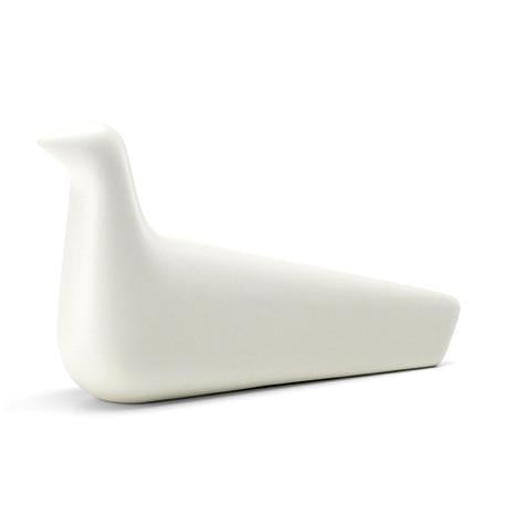 Sleek white bird-shaped design with smooth, minimalist curves and a glossy finish. Perfect for modern decor.
