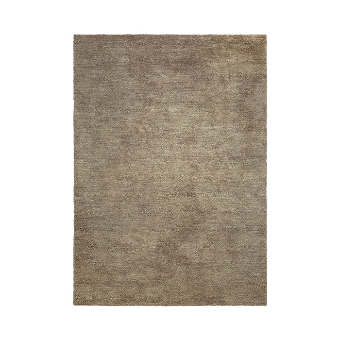 Neutral beige area rug with subtle texture and minimal pattern, perfect for versatile home decor.