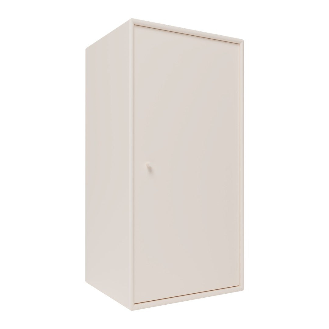 Minimalist cream-colored cabinet with a smooth surface and no visible patterns. Perfect for modern decor.