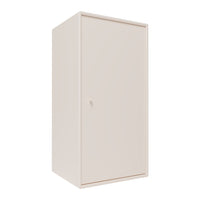 Minimalist cream-colored cabinet with a smooth surface and no visible patterns. Perfect for modern decor.
