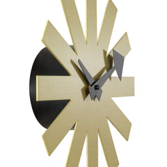 Nelson Asterisk Clock Brass