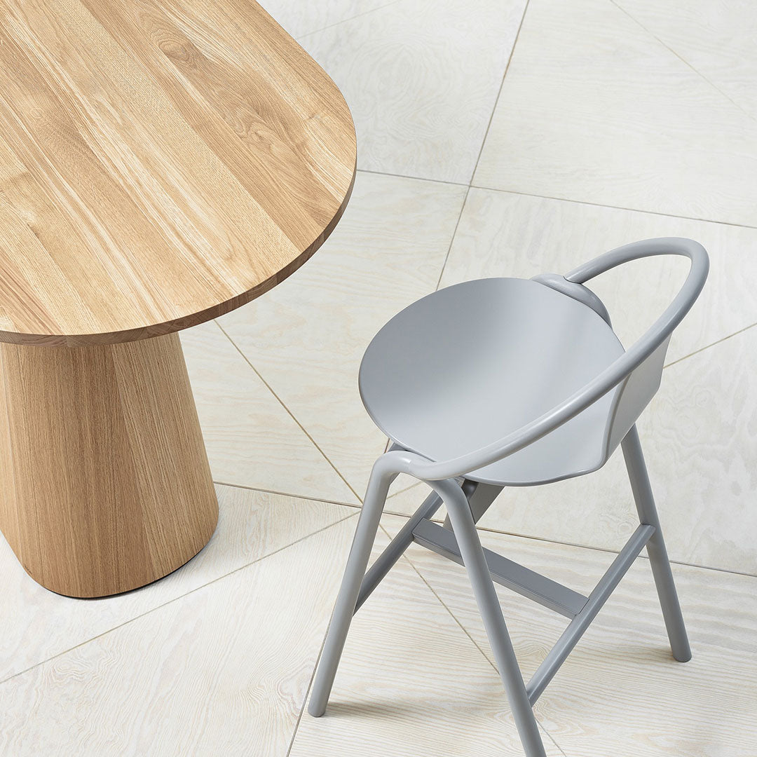 P.O.V. Oval Table - Double Base - Oak