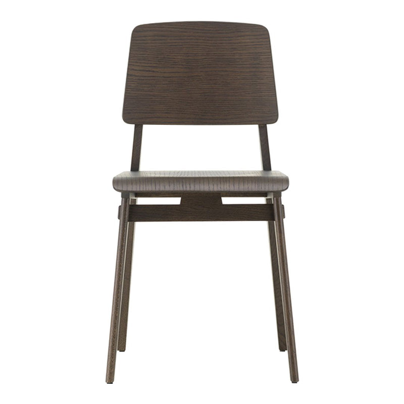 "Stylish dark brown wooden chair with textured horizontal patterns on the seat and backrest, perfect for any decor."