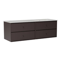 SU2404 Bathroom Vanity w/ Basin - 55.4" W