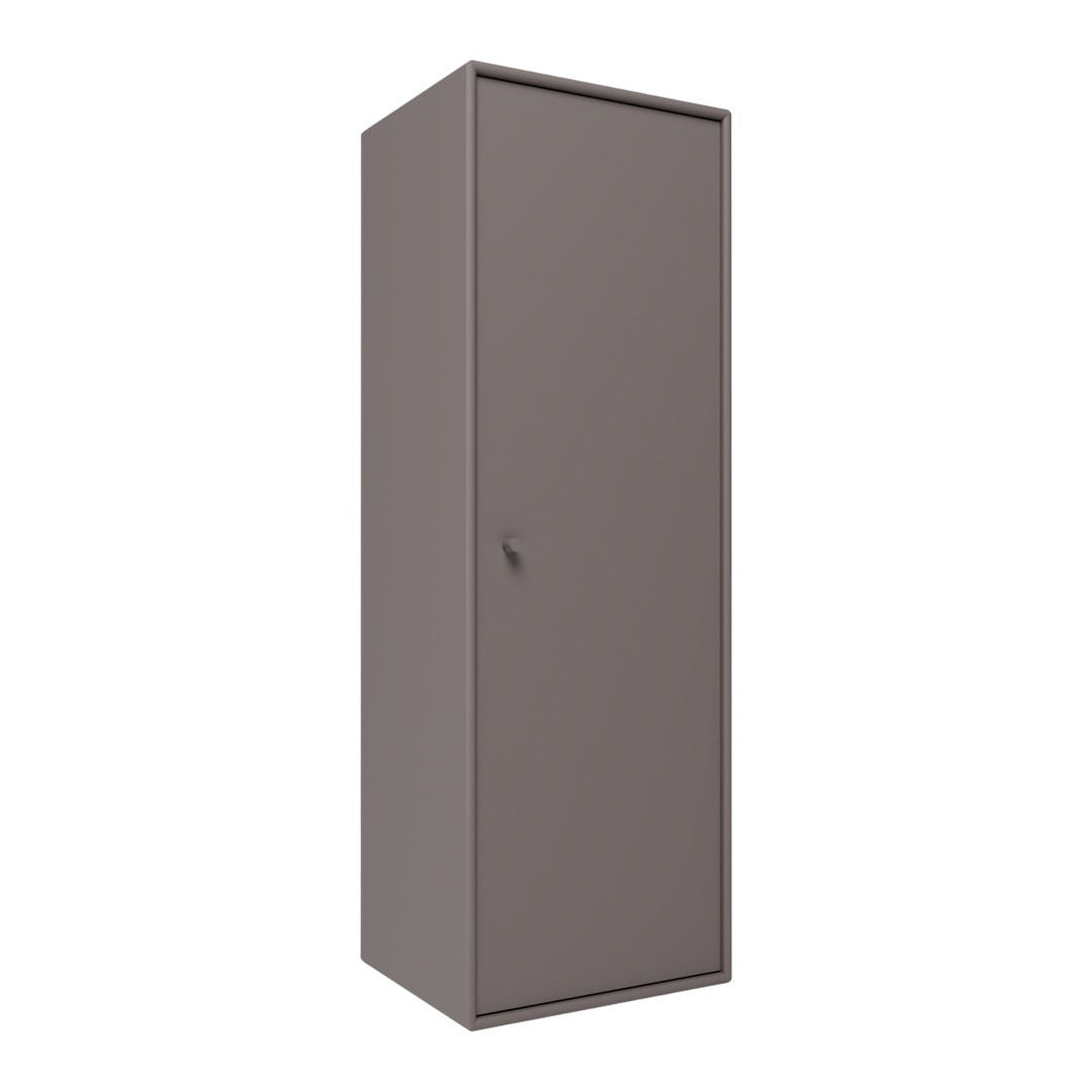 Sleek, solid brown cabinet with a smooth finish and minimalistic design. Ideal for modern storage solutions.