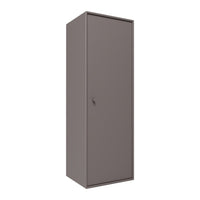 Sleek, solid brown cabinet with a smooth finish and minimalistic design. Ideal for modern storage solutions.