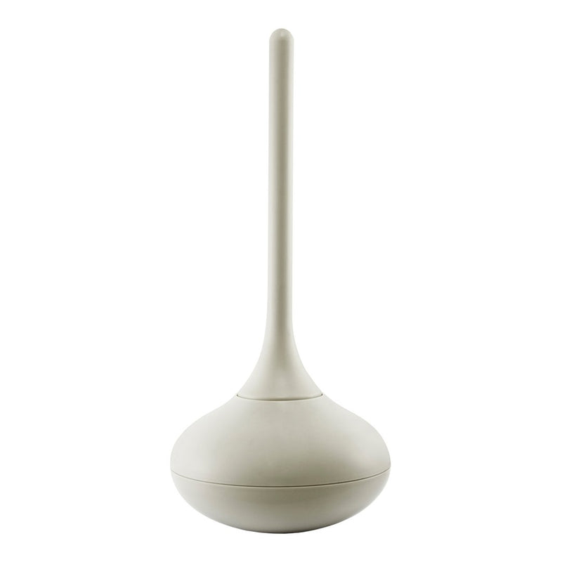 Elegant cream-colored toilet plunger with a smooth, minimalist design and a slender handle.