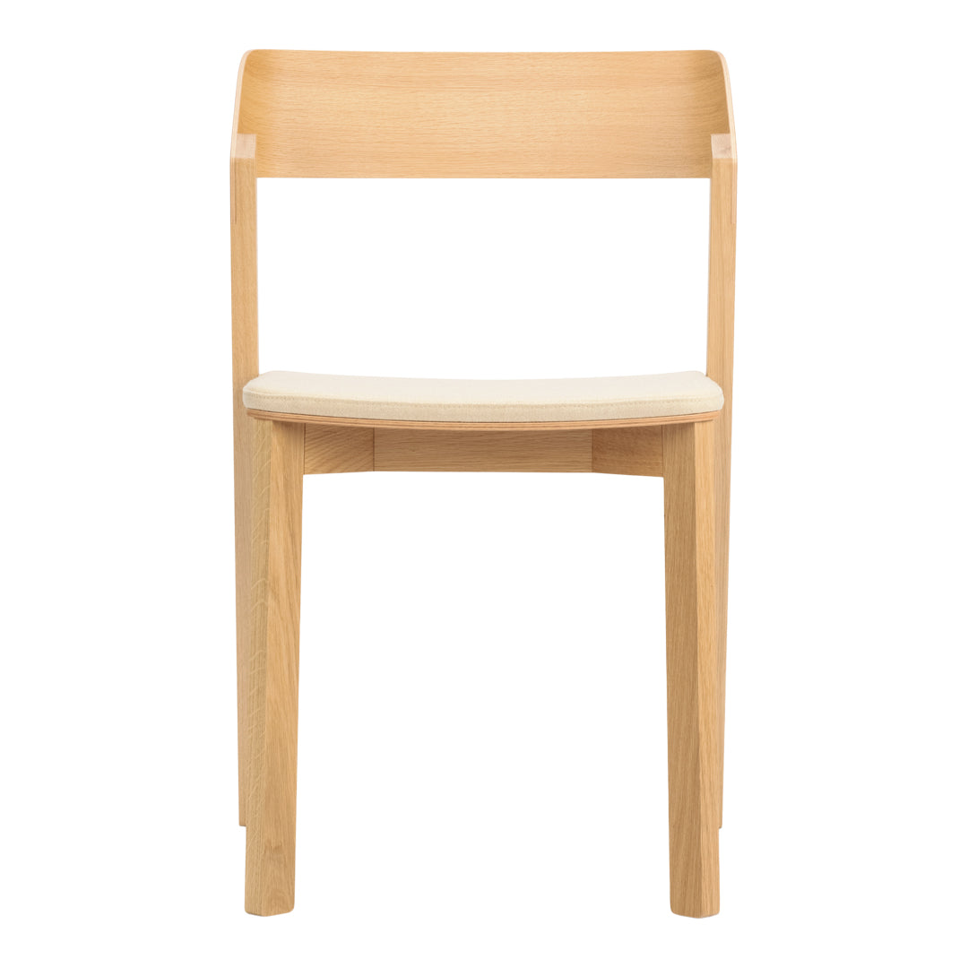 Merano Side Chair - Seat Upholstered - Beech Pigment Frame