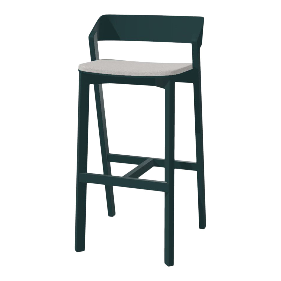 Merano Counter Stool - Seat Upholstered - Beech Pigment Frame