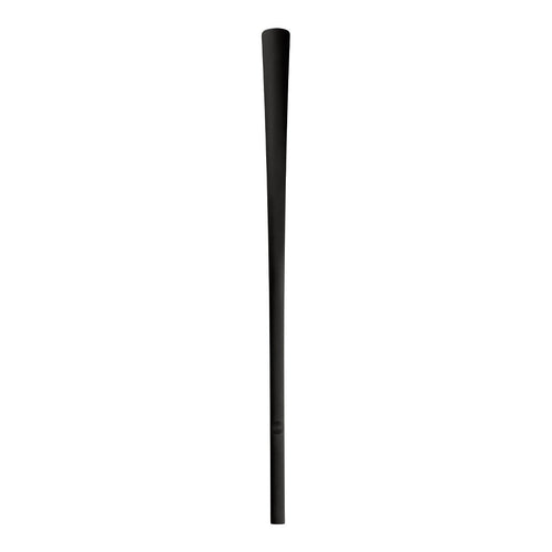 Solid black baseball bat with a sleek, smooth design, showcasing a minimalist style.