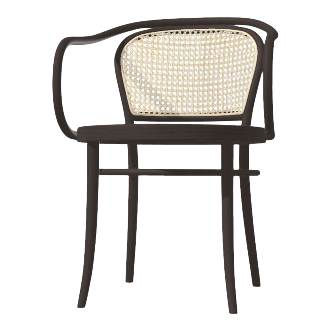 Armchair 33 - Cane Back & Seat Upholstered - Beech Frame