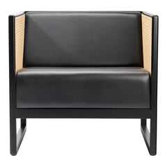 Casablanca Lounge Armchair 683 - Back & Seat Upholstered - Oak Frame