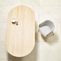 P.O.V. Oval Table - Double Base - Oak