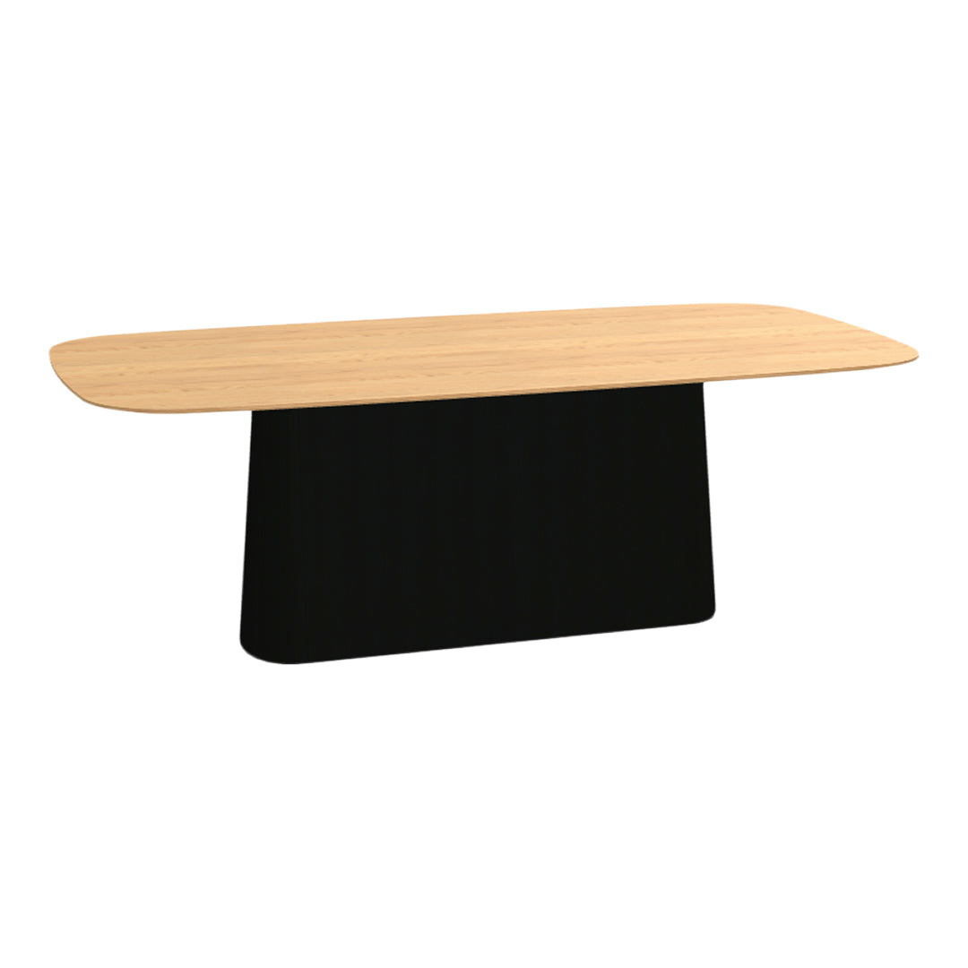 P.O.V. Rectangular Table - Central Base - Oak