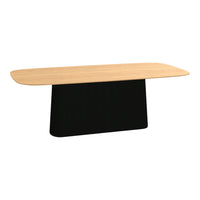 P.O.V. Rectangular Table - Central Base - Oak
